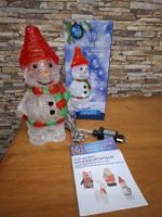LED Acryl Schneemann - Winterdeko mit Beleuchtung