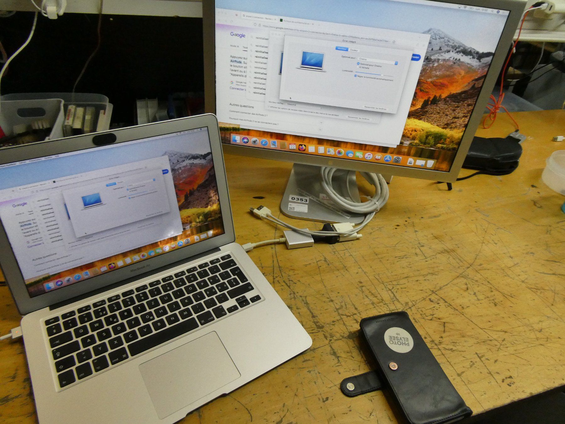 Apple Monitor: Ecran LCD APPLE 20 pouces avec adaptateur – Usato da Etagnières venduto da emmaus.electro 5
