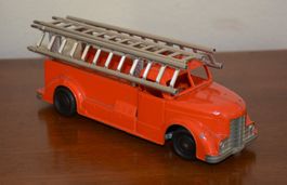 Mettoy Feuerwehr Spielzeugauto mit Uhrwerksantrieb ca. 1950