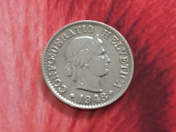 Tutti le monete: 5 Rappen 1948 -vz – Usato da Elsau venduto da herbybay