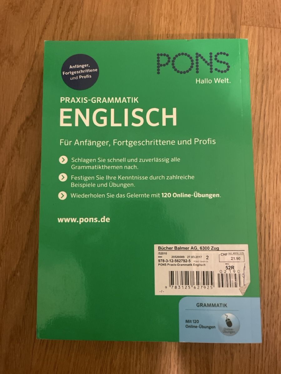 Libri: PONS Praxis-Grammatik Englisch A1-C1 – Nuovo (secondo la descrizione) da Cham venduto da livvv 1