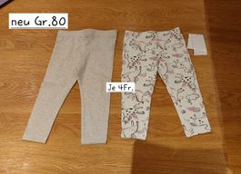 Kinder Leggings, neu, Gr. 80, Mädchen,