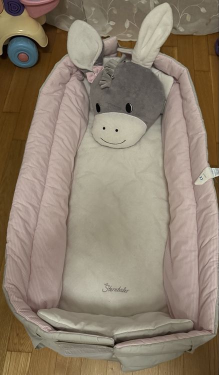 Sterntaler Doudou moyen âne Emmi Girl flora rose réconfortant