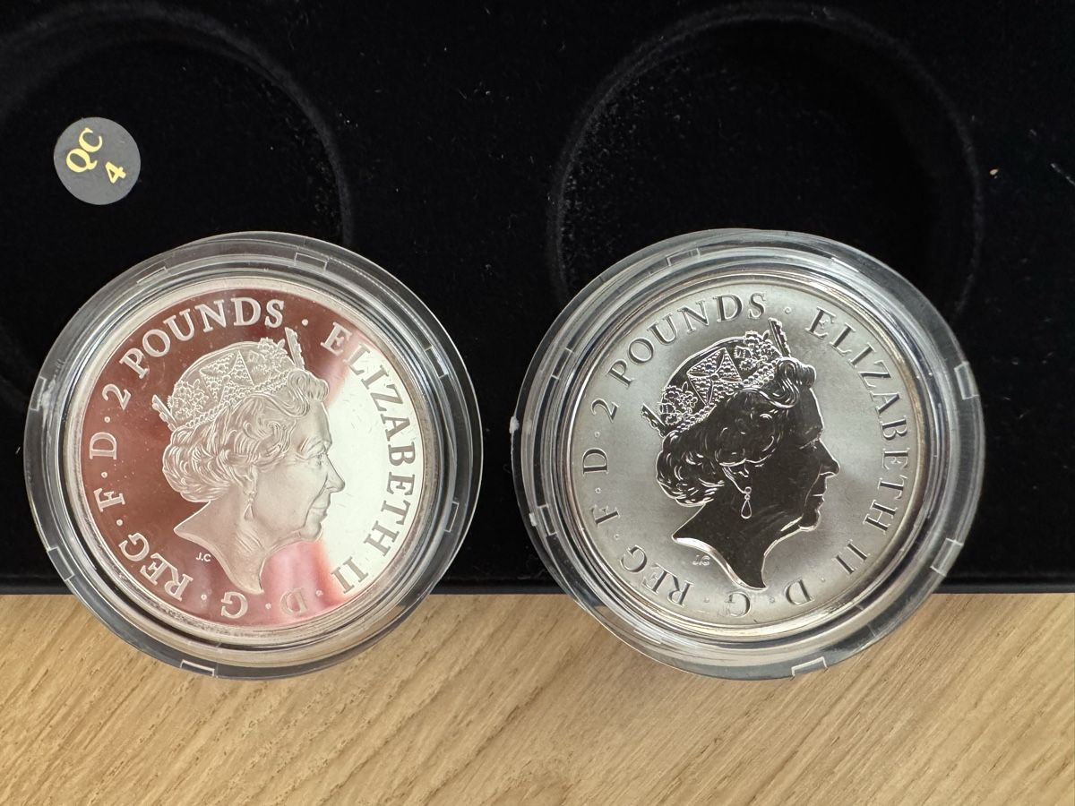 Toutes les monnaies: 2021 Britannia Silver Reverse Proof Set 2 Coin Set – Neuf (Voir description) à Founex par egz_58qz 4
