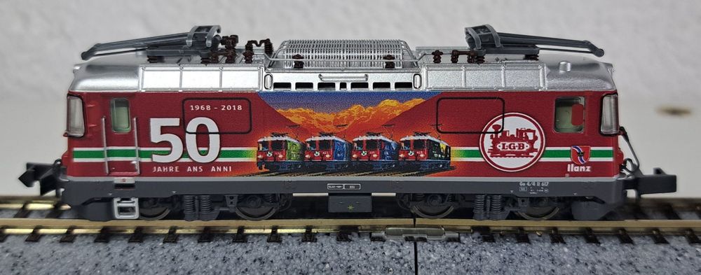 Loco LGB 28443 Ge 4/4 II 617 – 50 Jahre – MFX/Sound – Édition Limitée – Comme Neuve