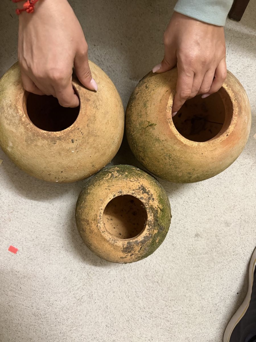 Vasi per fiori: 3 runde Blumentöpfe Terracotta Impruneta – Usato da Wettingen venduto da NickInc 2