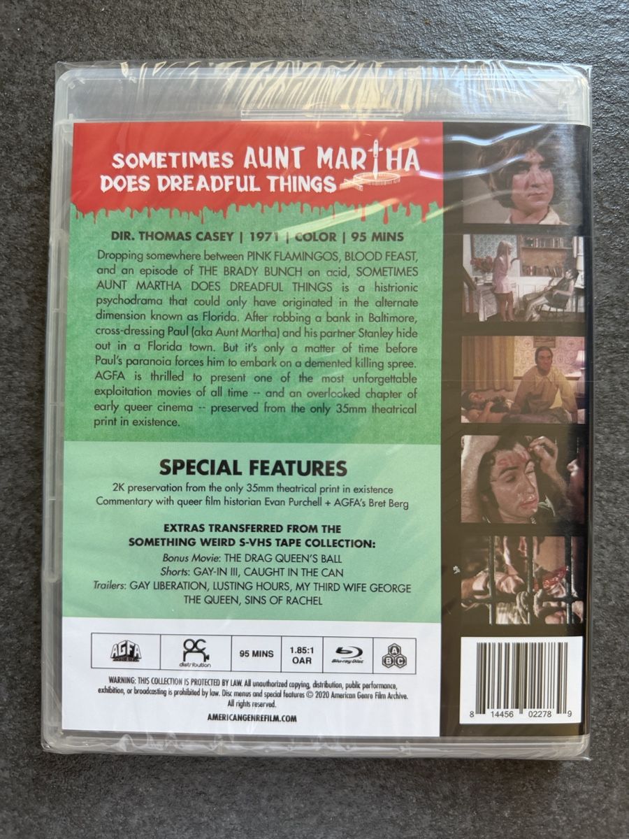 Tous les DVDs: Sometimes Aunt Martha Does Dreadful Things Blu-ray AGFA – Neuf (Voir description) à Zürich par cENS0R 3