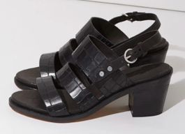 Neue Rag & Bone NEW YORK Folsom Sandalen schwarz 39,5