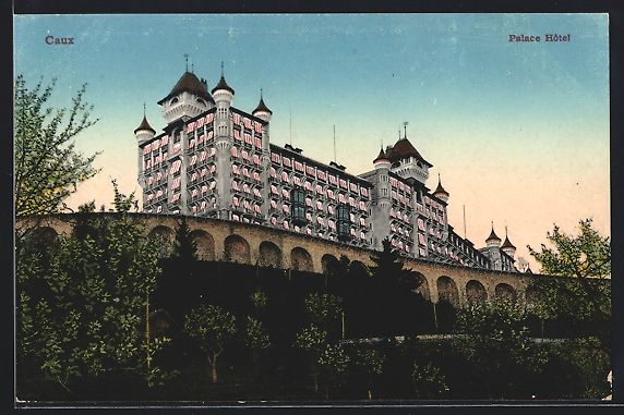 Cartoline postali: AK Caux, Palace Hotel – Usato da Berlin venduto da bartko-reher