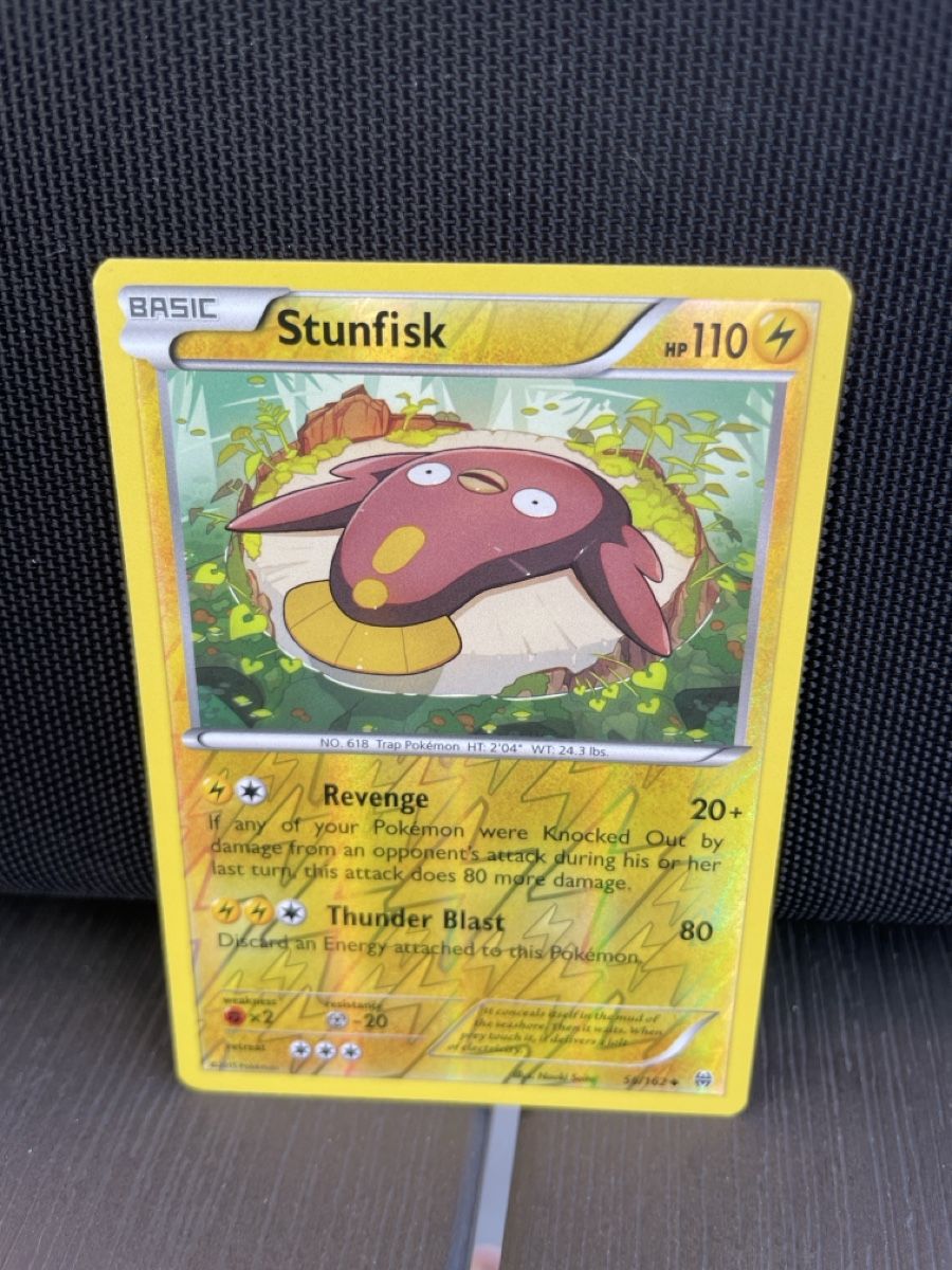 Pokémon Carte collezionabili: Stunfisk 56/162 reverse holo – Usato da Hugelshofen venduto da Suimosa