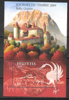 Sonderblock 1329 Tag der Briefmarke Bulle ET Bern 20.11.2009