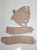 Bastelset DIY Türschilder Pappmaché (25 Stück)