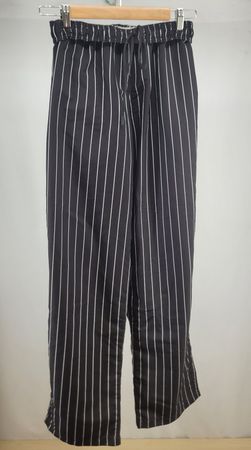 Pantalon noir rayé
