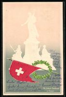 Basel, St. Jakob-Denkmal und Schweizer F