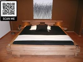 Sehr gepflegtes Balken-Wasserbett 220cm x 200cm