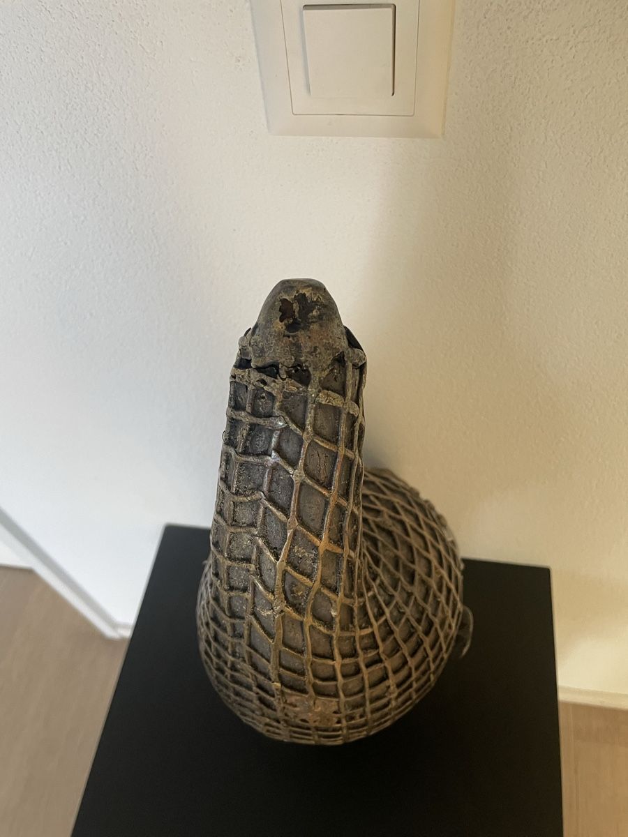 Statuette: Afrikanische Bronze der Benin 58 cm – Usato da Lausen venduto da artehome 4