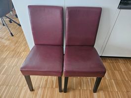 6er Set Esszimmerstühle, Kunstleder, wenig gebraucht