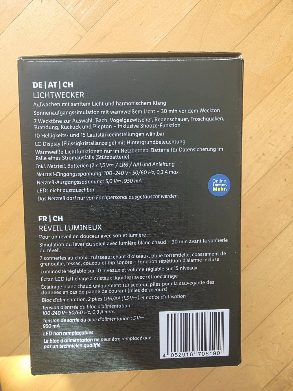 Réveils: Lichtwecker – Neuf (Voir description) à Steinhausen par Guelosch 2