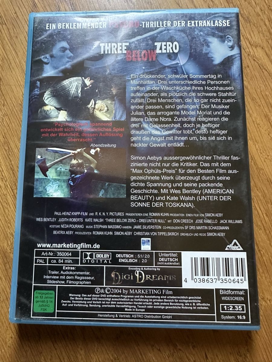 Tutti i DVDs: Thre Bello Zero￼ dvd – Usato da Benken ZH venduto da Audi-erich 1
