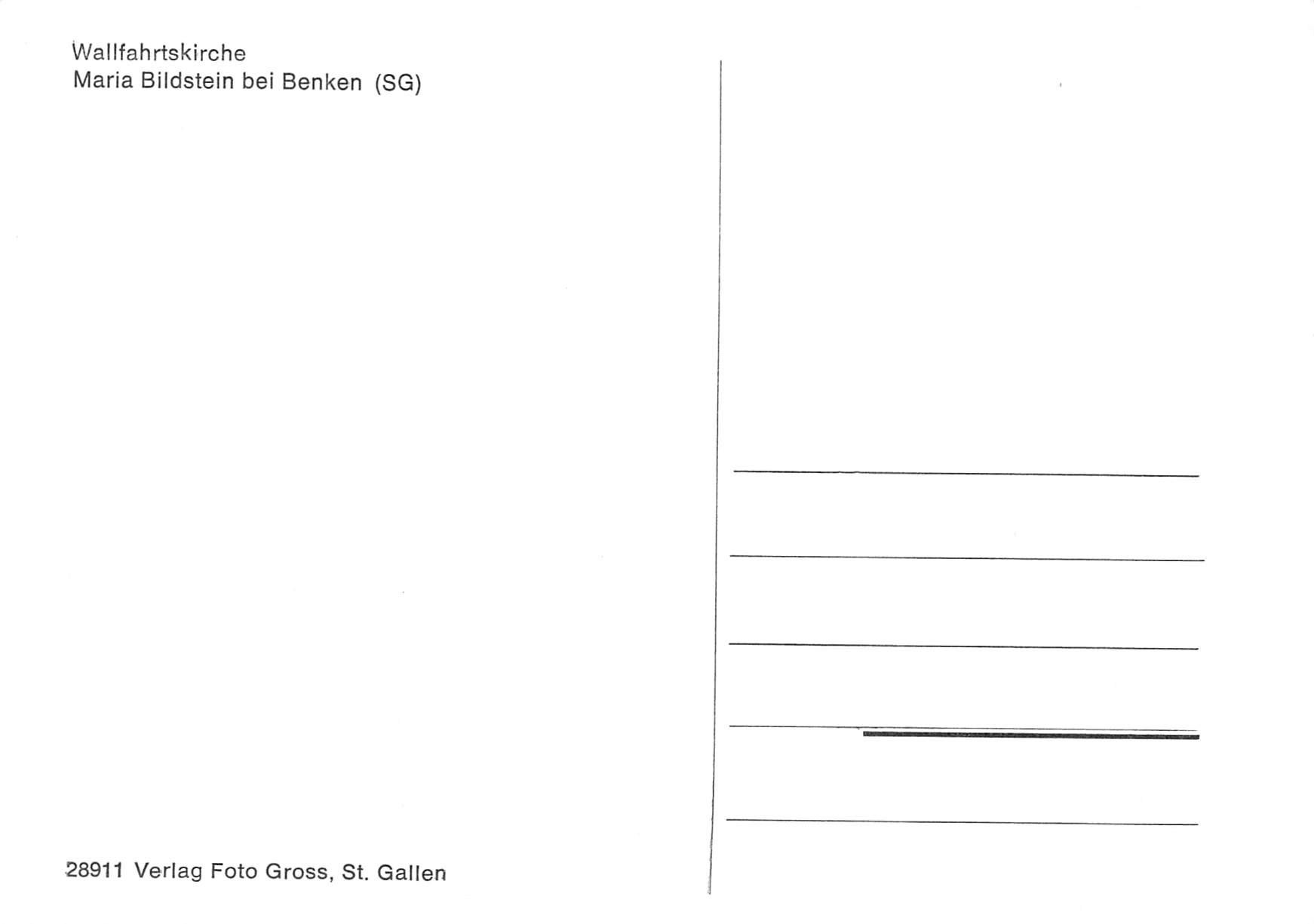 Cartoline postali: #Maria Bildstein bei Benken SG – Usato da Reichenburg venduto da Pipo-67 1