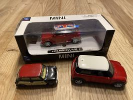 Mini Cooper Modellauto Sammlung - 3 Stück