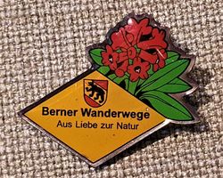 L883 - Pin Berner Wanderwege Alpenrosen Aus Liebe zur Natur
