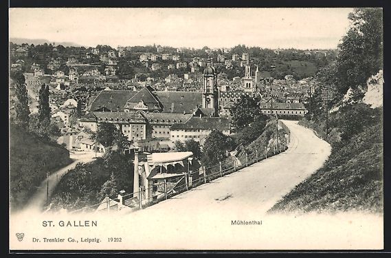Ansichtskarten: St. Gallen, Mühlenthal, Panorama mit Ki – Gebraucht aus Berlin von bartko-reher