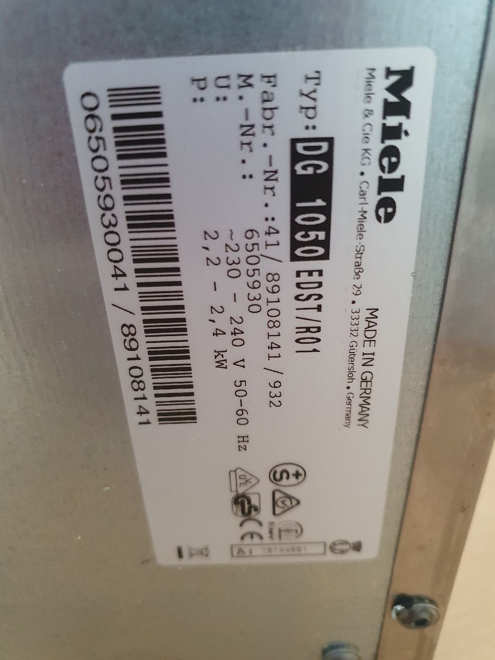 Miele Elettrodomestici da cucina: MIELE Dampfgarer DG 1050 – Usato da Burgdorf venduto da Hodel1 2