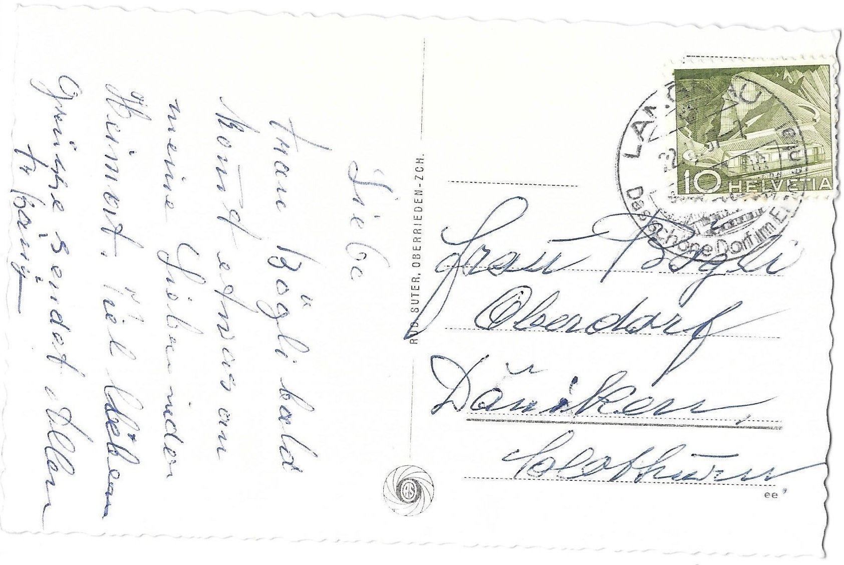 Cartoline postali: Langnau im Emmental Gesamtansicht – Usato da Olten venduto da clotaldi 1