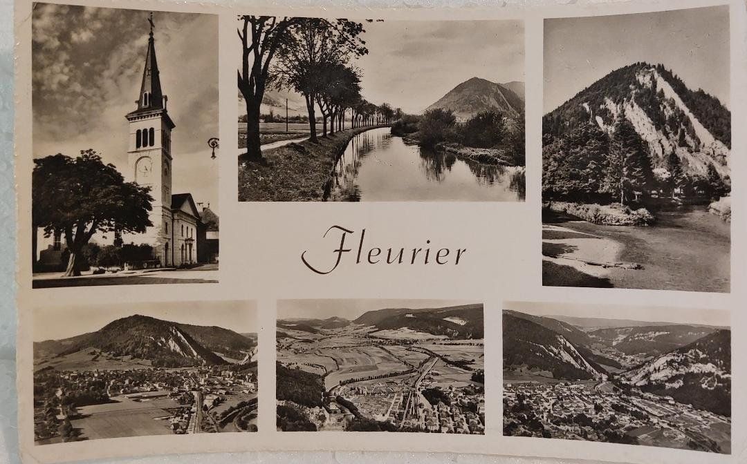Ansichtskarten: FLEURIER  -  Multi-vues – Gebraucht aus Delémont von Domdom1