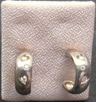 orig. 2 OHRSTECKER Ag 0.925 2 Herz + 1 Rund new never worn