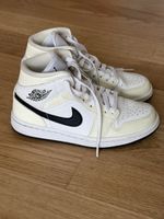 Air Jordan 1 Mid Crème/Blanche, Taille 35.5