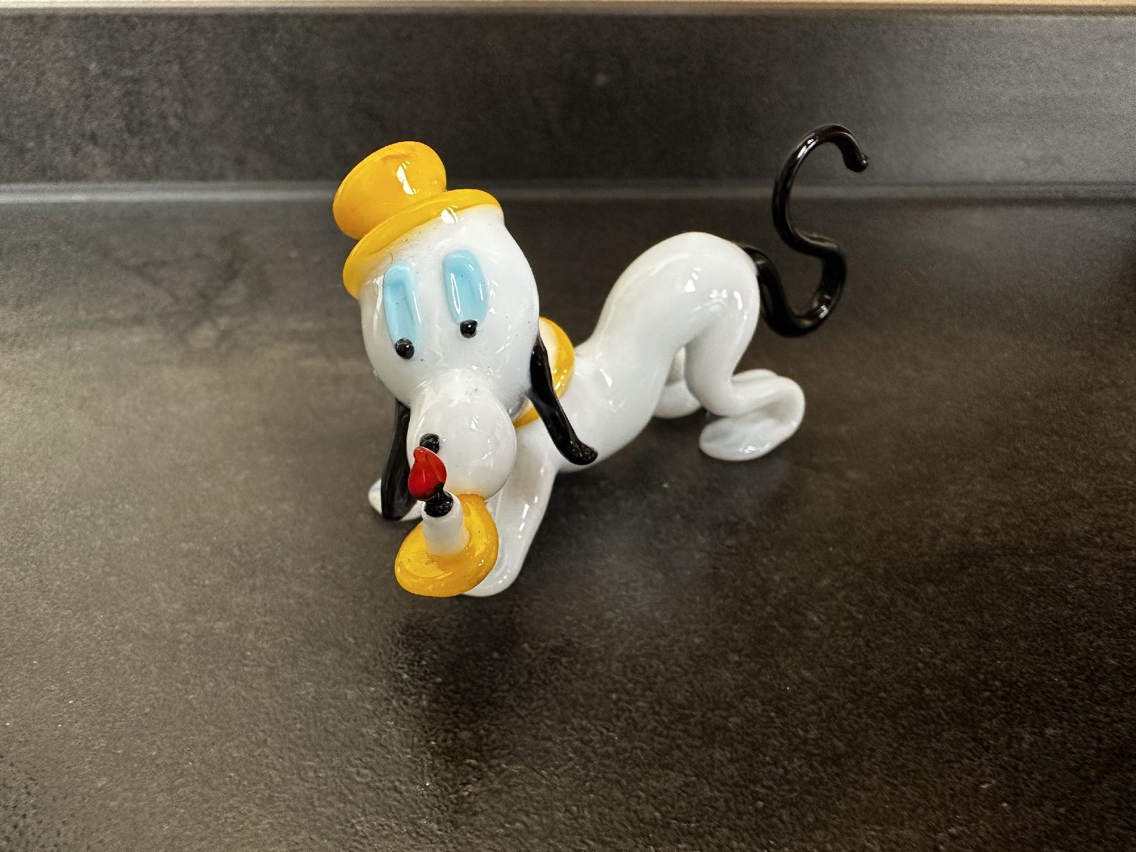 Statuette: Dekorative Glasfigur Pluto mit Kerze, Handarbeit, Top! – Nuovo (secondo la descrizione) da Kesswil venduto da mie_g89p