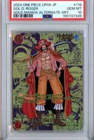 PSA 10 Roger Gold Manga Alt Art OP09-118 Comic Parallel ONE