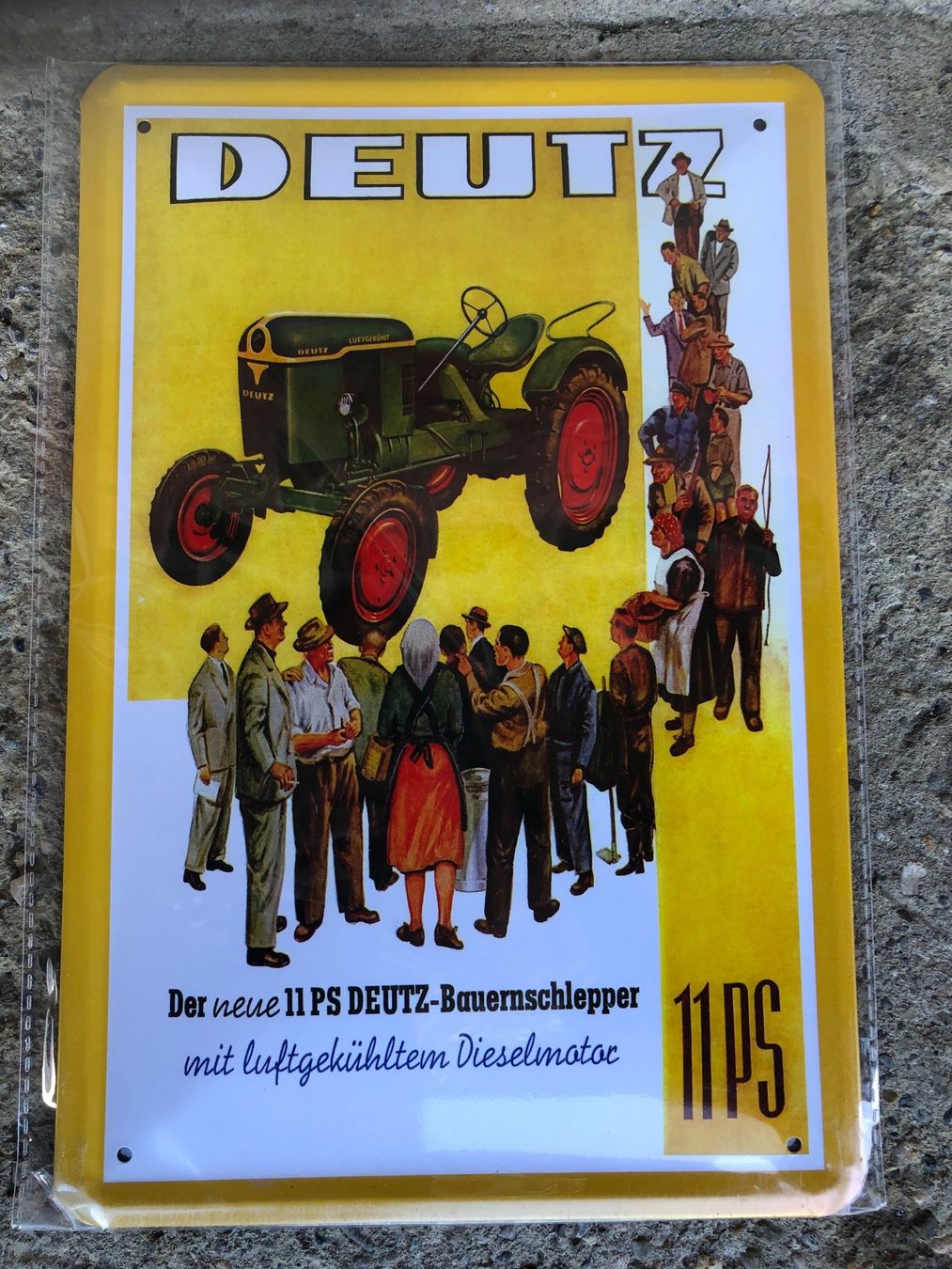 Insegne: Deutz 11ps diesel schlepper oldtimer classic traktor – Nuovo e nell'imballaggio originale da Reinach AG venduto da rares75