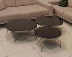 3er Set Design Couchtische, Glasplatte, Top Zustand!