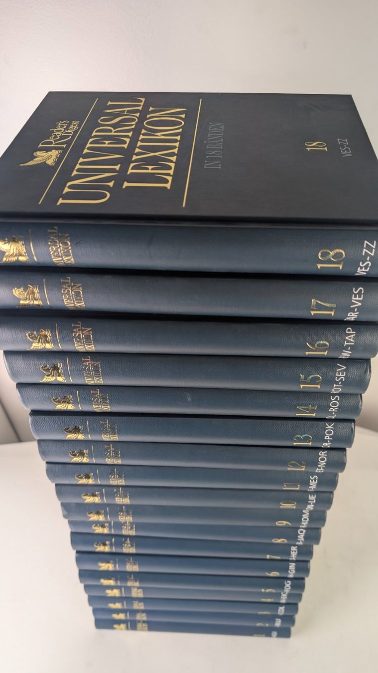 Libri: Reader's Digest Universal-Lexikon komplett, 18 Bände – Usato da Zürich venduto da 1.Simon 1