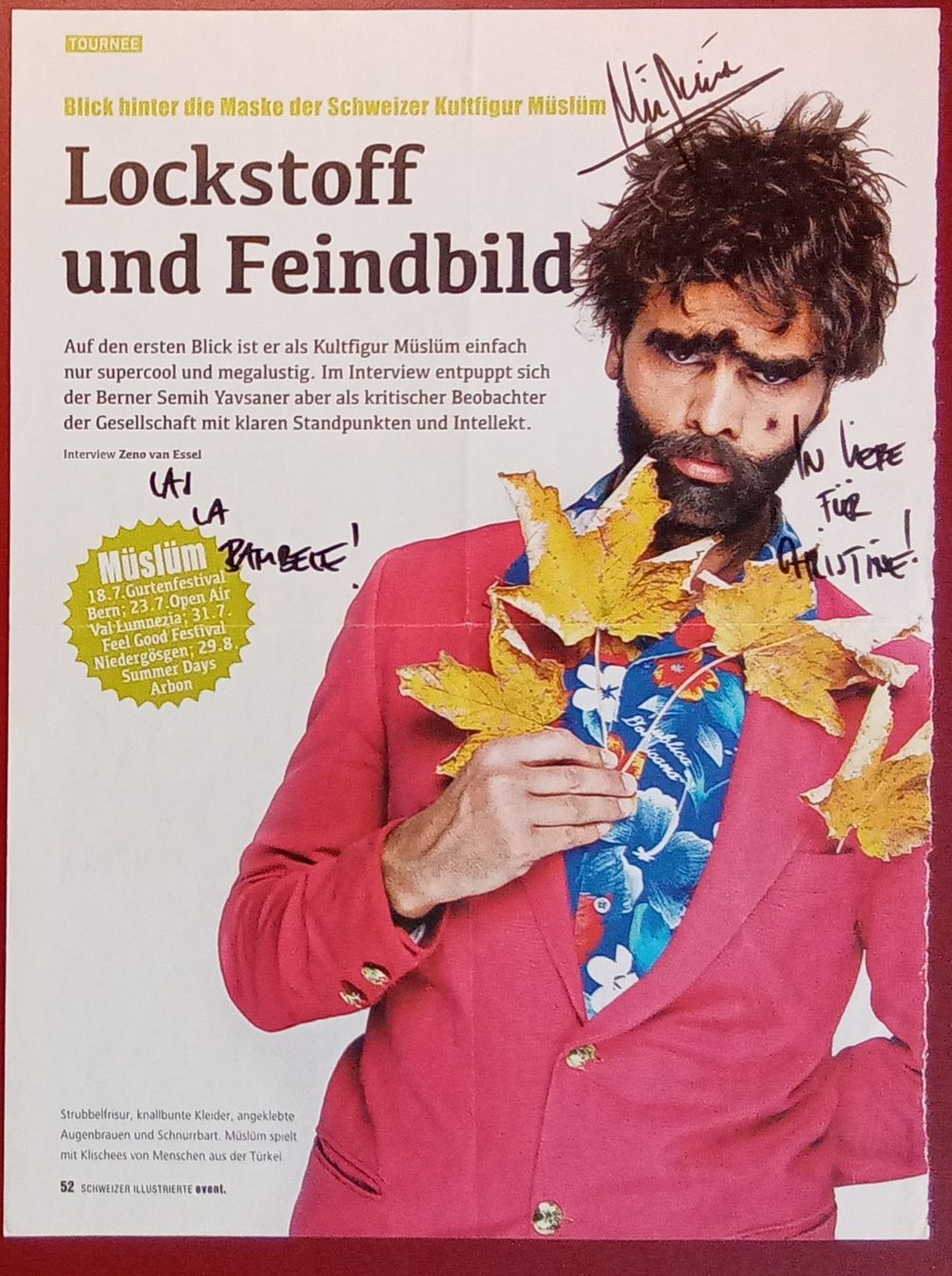 Autografi: Müslüm Autogramm signiert Bild 20x30cm – Usato da Bischofszell venduto da Gottselig