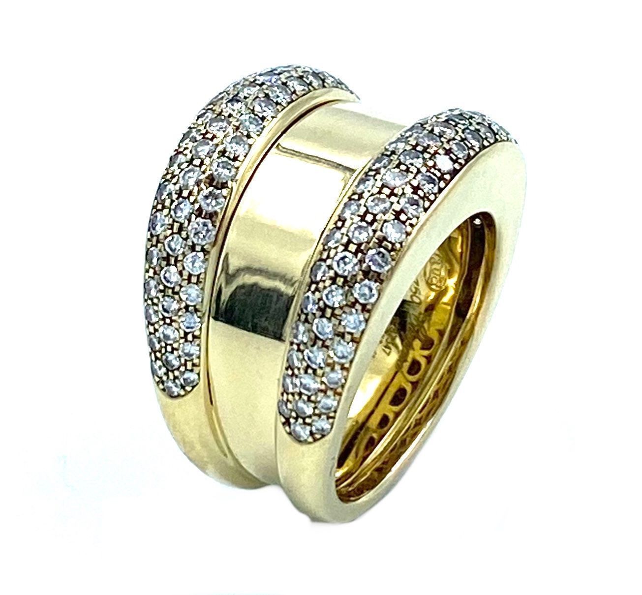 Chopard Anelli: Chopard. Bague La Strada or jaune et diamants – Usato da Renens VD venduto da Diademe.sarl 2