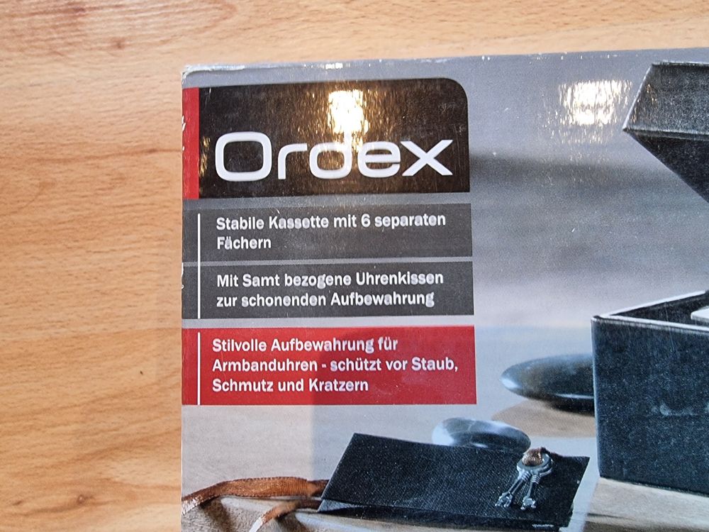 Uhrenkasten Ordex, Neu, f. 6 Armbanduhren (Neu und originalverpackt) in ...