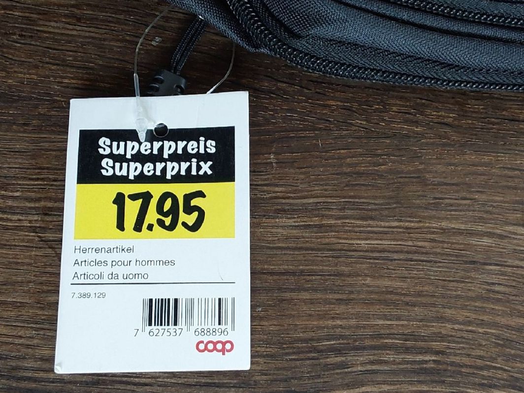 Coop Borse: Bauchtasche coop schwarz neu – Nuovo e nell'imballaggio originale da Köniz venduto da scopello12 2
