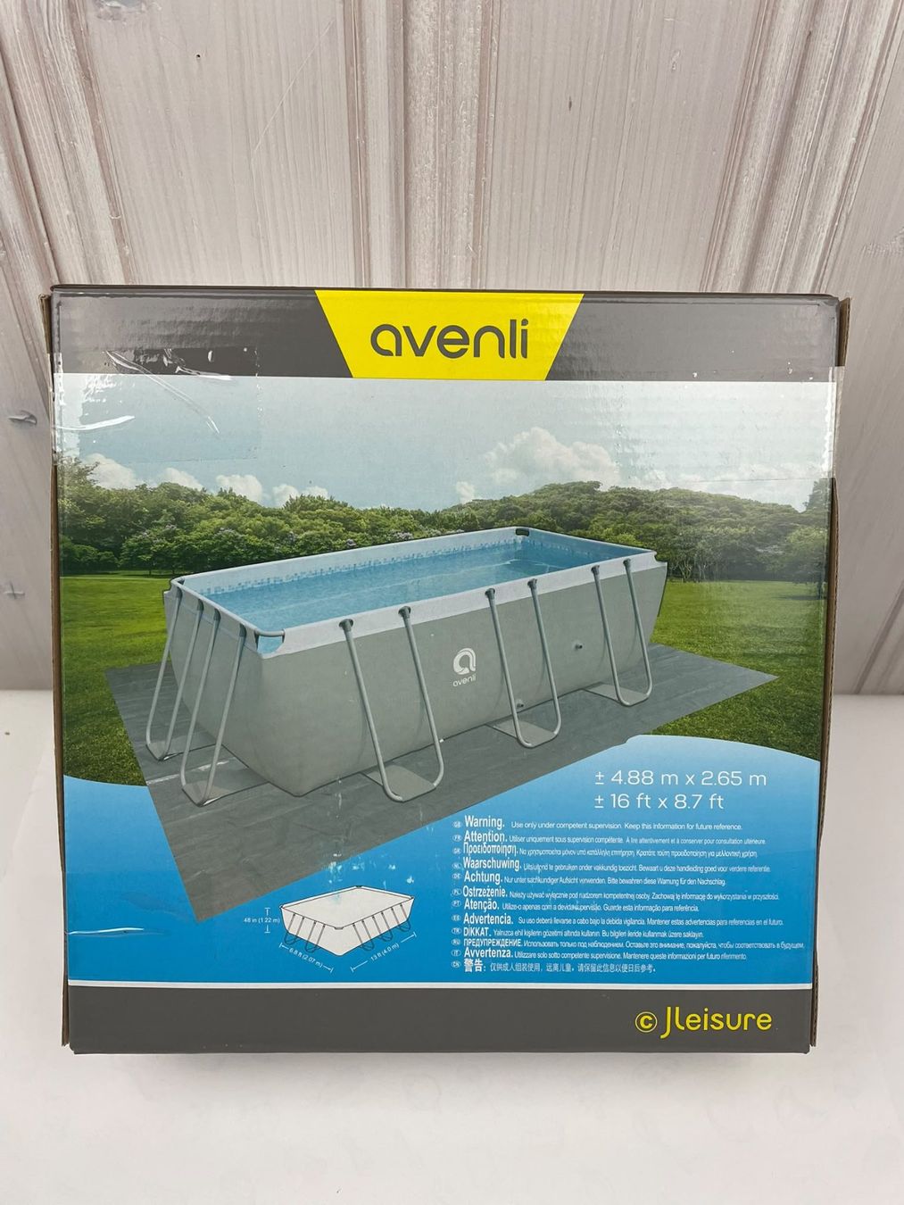 Piscine: Avenli Frame Pool 488 x 265 cm, NEU - Pool Plache – Nuovo e nell'imballaggio originale da Wängi venduto da LiqKojote