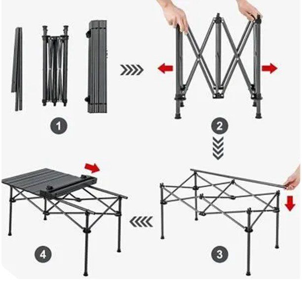 Tavoli: Aluminium-Klapptisch mit Tragetasche - NEU – Nuovo (secondo la descrizione) da Bioggio venduto da natan81 2
