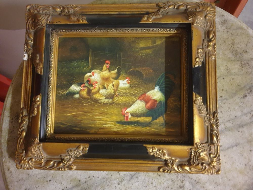  Gemälde Hahn, Hühner 