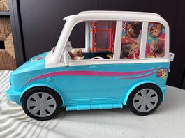 Barbie Puppy Mobile  grosses aufklappbares Hunde-Auto