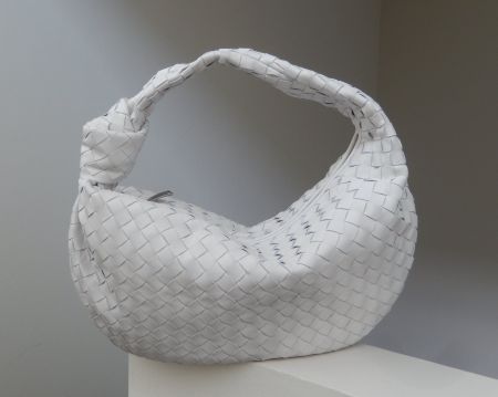 Orig. BOTTEGA VENETA Jodie Medium Intrecciato Bag, weiss