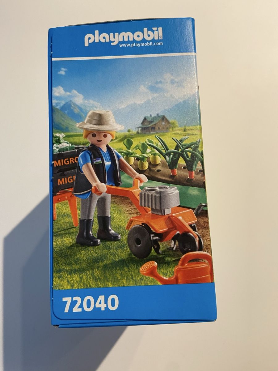 Playmobil Giocattoli: Playmobil Migros Mania Gärtner – Nuovo e nell'imballaggio originale da Luzern venduto da Nordischkind 1
