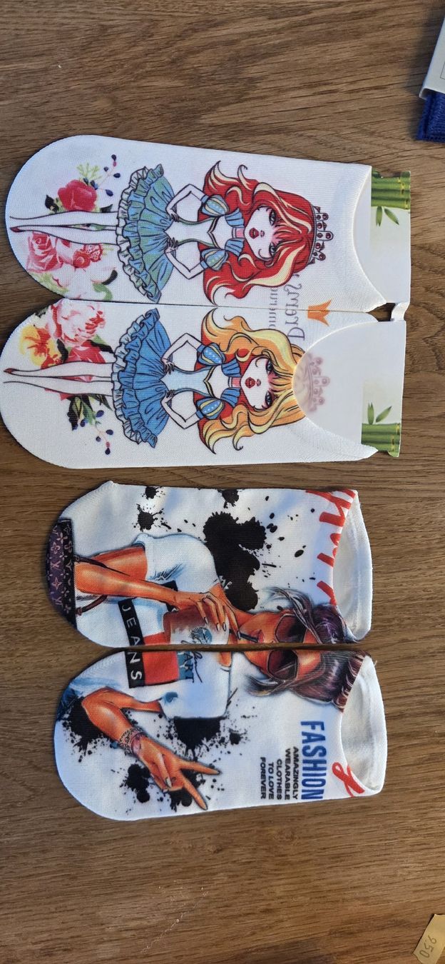 Calze: Fancy fashion printed socklings – Nuovo e nell'imballaggio originale da Beinwil am See venduto da gabipetrovay