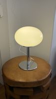 Pilz Lampe, Tischlampe, Chrom/Opalglas, Vintage Stil ✨