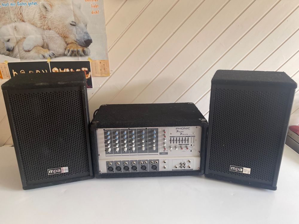 Musikanlage; Mixer + 2x mpa Lautsprecher Kaufen auf Ricardo